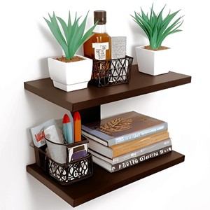 Bamboo <b>Floating</b> <b>Shelf</b> Copper <b>Brackets</b> Wholesale | Industrial Eco Design - Product Image 5