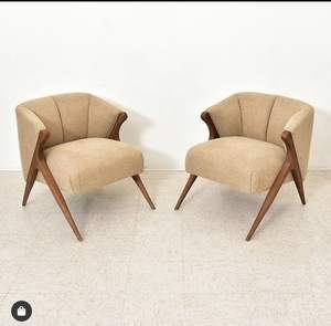 Sillón de Diseño Mid-Century Premium con Estructura de Madera de Teca Sólida y Asiento Acolchado de Lujo - Product Image 1