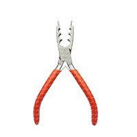 Grand outil d'ouverture et de fermeture d'oiseau en acier inoxydable à 3 trous de 16cm Pince souple pour aquarium Ornithologie Outils de sonnerie d'oiseau Accessoires