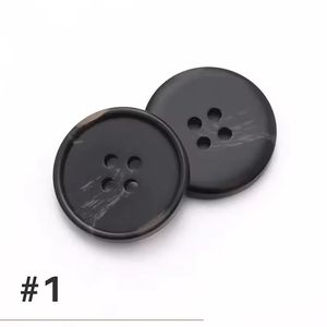 High Quality Custom Round 4-Hole Buffalo Horn Animal Style Durable <b>Handmade</b> Sewing Buttons for <b>Clothes</b> Shirt Suit buffalo bone - Product Image 4