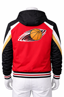 Chaqueta de baloncesto premium personalizada, ligera, transpirable, para entrenamiento de equipo y uso en el banquillo, de alto rendimiento.