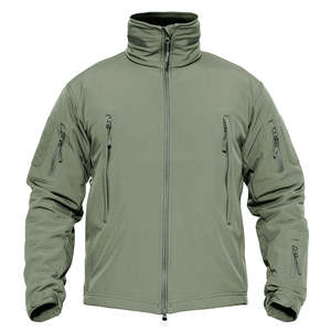 Veste de pêche pour homme, coupe-vent thermique imperméable respirante, à capuche amovible, en softshell tactique, avec doublure polaire UPF 35 - Product Image 4