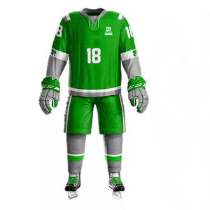 Uniforme de hockey sur glace imprimé au design très populaire, meilleure qualité, nouvelle arrivée, personnalisable pour adultes, 100% polyester, faible MOQ - Product Image 2