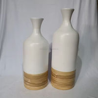 Vase en bambou filé exportateur fait à la main écologique décor à la maison durable léger cadeau prêt du Vietnam