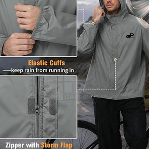 Veste de golf coupe-vent confortable pour hommes, résistante au vent, légère, respirante, vêtements de performance athlétique pour l'extérieur - Product Image 3