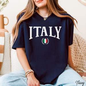 T-shirt Ledis 100% coton premium - Coupe ajustée, manches courtes, tee-shirt d'été avec logo personnalisé, style italien - Product Image 2