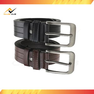 Ceinture en cuir PU pour homme avec logo personnalisé, 120 cm, boucle à ardillon en alliage, écologique, fabrication décontractée, Pakistan, vente en gros Ned Design Factory - Product Image 5