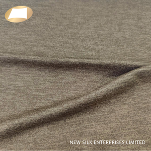 Tela de punto con efecto melange, hecha en Taiwán, de poliéster reciclado y spandex, de secado rápido, para ropa informal. - Product Image 4