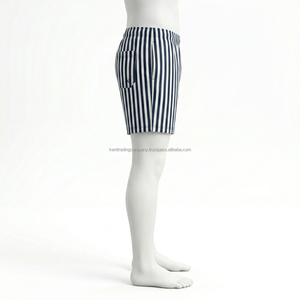 Retro Style Fully Sublimated Beach Swim <b>Shorts</b> Unisex Quick Dry 4-Way <b>Stretch</b> Drawstring Closure Vintage Summer Resort Wear - Product Image 3