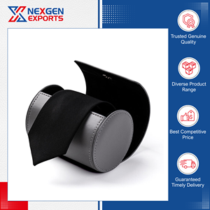 Fabricant indien d'étuis organisateurs de cravates en cuir PU de qualité supérieure et luxueux avec option de logo personnalisé pour les commandes en gros - Product Image 6