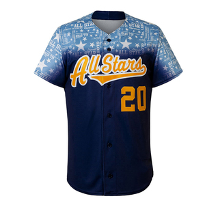 Customizable OEM Baseball Sportswear Set High Quality Adult Uniform Breathable 100% Polyester <b>Puff</b> Printed Crew Neck Direct - Product Image 2