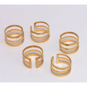 Bague vintage plaquée or 18 carats avec améthyste, sertissage clos, pierre naturelle ovale, unisexe, pierre de naissance de février, fiançailles - Product Image 3