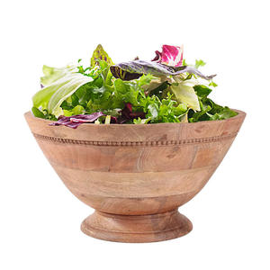 ชามแบบแท่นไม้มะม่วงแกะสลักด้วยมือปลอดภัยเป็นมิตรกับสิ่งแวดล้อมสำหรับโต๊ะรับประทานอาหารของตกแต่งห้องครัว - Product Image 3