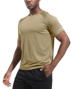 mens athletic compression <b>tshirt</b> gym training workout tee quick dry stretch sportswear supplier - Product Image 1