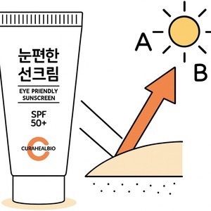 [CURAHEALBIO] Crème solaire à base de plantes respectueuse des yeux SPF50 PA Quatre, sans sensation de brûlure, protection UV douce pour le visage - Product Image 3