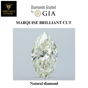 Nouveau diamant naturel certifié GIA, taille marquise, 1,00 carat, couleur K, clarté VVS1, diamant d'origine provenant d'un fournisseur indien - Product Image 2