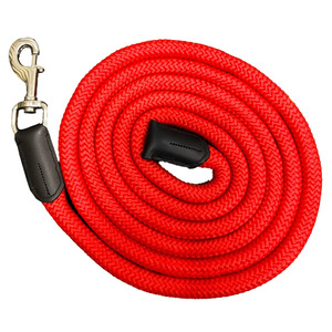 Strong Eco-friendly Nylon Horse Lead Rope Brass <b>Snap</b> <b>Hook</b> | Heavy Duty Horse Halter Training Rope | Equestrian Stable Handling - Product Image 2