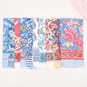 Pañuelo Cuadrado de Algodón con Diseño Paisley Multicolor, Patrón Floral, Cinta para la Muñeca, Accesorio para el Cabello y el Cuello, Accesorios de Moda Étnica - Product Image 2