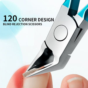 Professional Stainless Steel Curved Nail Nipper Cuticle Remover Scissor Cuticle Nail Pusher Scraper Dead - Product Image 2