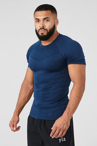 Camiseta Deportiva de Manga Larga para Hombre, Cuello Redondo, Ajuste Delgado, Compresión, Transpirable, Secado Rápido, Antiarrugas, Capa Base para Gimnasio y Entrenamiento, 320g - Product Image 5