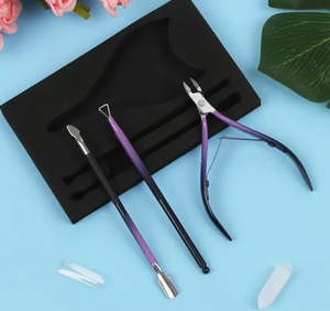 Coupe-ongles professionnel pour soins des mains en acier inoxydable, outil de nail art à lame arrondie et large ouverture de mâchoire pour les ongles des doigts - Product Image 5