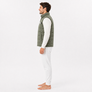 warm padded men <b>puffer</b> <b>vest</b> <b>jacket</b> designed with lightweight construction durable fabric and comfortable fit for cold weather - Product Image 4