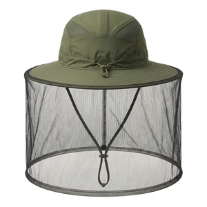 Chapeau Bob Anti-Moustiques à Large Bord Personnalisé, Protection Solaire UV, pour Activités de Plein Air, Safari, Pêche, Randonnée, Camping, OEM - Product Image 2