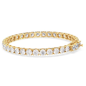 REYES Exquisitas Pulseras de Tenis de Plata de Ley 925 con Moissanita de 13.88 Quilates, Personalizables OEM, Regalo para Mujer, Joyería Fina para Fiestas - Product Image 6