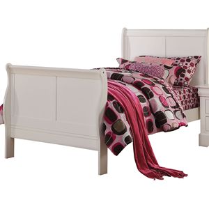 Letto a slitta bianco per bambini - Product Image 1