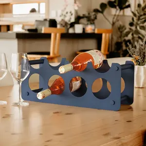 Soporte Metálico para Botellas de Vino Estilo Rústico para Bares en Casa y Restaurantes, Decoración de Bar Elegante y de Lujo, Aluminio Impermeable, Capacidad de 5L - Product Image 3
