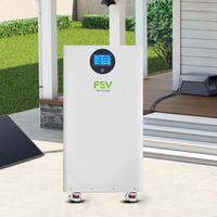 Système de stockage d'énergie solaire mural avec batterie LiFePO4 48V 10Kwh 15Kwh 20Kwh, contrôlable par application intelligente