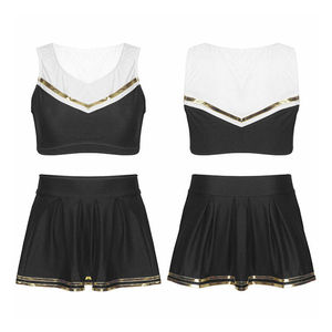 Uniforme de pom-pom girl sans manches, prix OEM, vente chaude, sublimation, uniformes professionnels, bonne qualité - Product Image 3