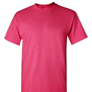 เสื้อยืดคอกลมแขนสั้นสีพื้นสำหรับผู้ชายและผู้หญิง ทรงปกติ - Product Image 1