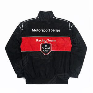 Veste de course A1 personnalisée pour homme, veste bomber vintage de sport automobile zippée, patch d'équipe personnalisé, veste coupe-vent streetwear - Product Image 3