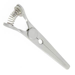 Pinza Glover Bulldog con tornillo de ajuste de resorte, diseño curvo de 9 cm, mandíbulas de 4 cm, para uso en instrumentos quirúrgicos y médicos, suministro con logotipo personalizado - Product Image 3