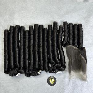 Precio al por mayor: Extensiones de cabello humano 100% natural con rizos, en todos los colores y longitudes, desde Vietnam. - Product Image 1