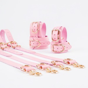 Hot Sale Genuine Leather <b>Bed</b> <b>Restraints</b> Harness Straps Set Adjustable Bondage Cuffs Adult Accessories RTTS-0117 - Product Image 2