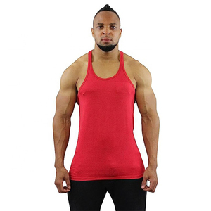 Men’s Muscle Fit Gym Stringer Tank <b>Top</b> Quick Dry Breathable Sleeveless Bodybuilding Vest Sports Fitness Wear OEM - Product Image 4