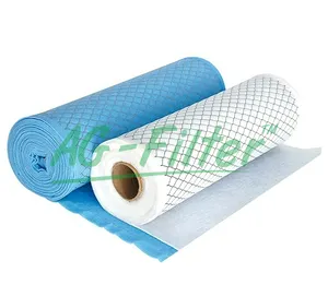 Rolo de filtro de ar pré-filtro de malha de ar de fábrica AGF, meio de filtro G2-G4 hepa, pré-filtro, fibra sintética, meio de matéria-prima