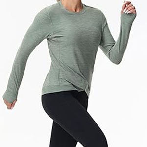Camisetas Deportivas de Compresión Alta para Mujer, de Secado Rápido, Manga Larga, para Entrenamiento en Gimnasio y Running - Product Image 1