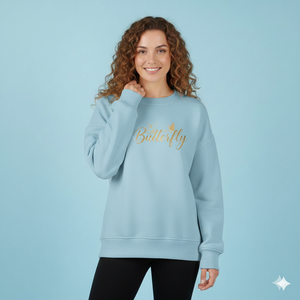 Women Oversized Long Sweatshirt Premium Relaxed Fit <b>Drop</b> Shoulder Heavy Brushed Cotton Crew Pullover Winter Casual Fashion Front - Product Image 1