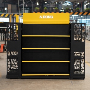 ชั้นวางสินค้าเหล็กแบบตั้งพื้นสำหรับร้านค้าปลีก รุ่น Heavy Duty พร้อมไฟ LED สองด้าน เคลือบสีฝุ่น ADONG A50 - Product Image 3