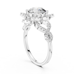 Elegant 925 Sterling Silver Moissanite <b>Diamond</b> <b>Ring</b> Wholesale Fine Jewelry Factory Direct Manufacturer - Product Image 4
