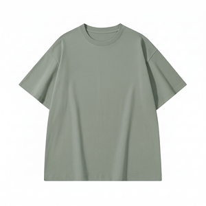 Herren Oversize Streetwear T-Shirt mit überschnittenen Schultern aus schwerer Baumwolle – Locker geschnittenes Tee-Shirt vom Hersteller - Product Image 1