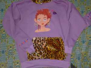 Sweat à capuche personnalisé en fourrure, coupe oversize, style vintage, délavé à l'acide, avec fermeture éclair intégrale, pull-over - Product Image 2