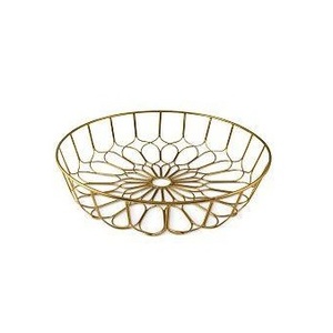 Metal Fruit <b>basket</b> bowl Modern Fruit <b>Basket</b> Bowl Gold Metal <b>Basket</b> Bowl - Product Image 4