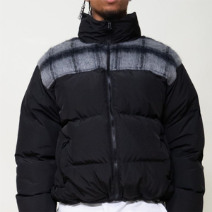 Veste matelassée d'hiver pour homme, personnalisée, épaisse et respirante, avec capuche, pour l'extérieur, vente en gros, OEM - Product Image 4