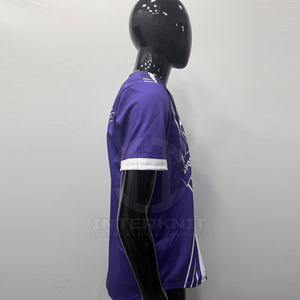 เสื้อเบสบอลแขนสั้นคุณภาพสูงสำหรับฤดูร้อน - แห้งเร็ว ระบายอากาศได้ดี สวมใส่สบายสำหรับผู้ชาย - Product Image 3