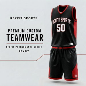 Maillot de basketball personnalisé par sublimation, grande taille, été, faible MOQ, ensemble d'équipe, tenue de basketball, maillots et shorts, uniformes de basketball - Product Image 4