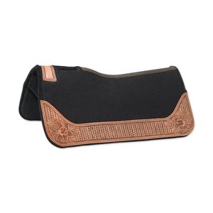2026 Más Vendido Mantilla de Doma Western de Fieltro y Cuero Premium para Caballo, Diseño Clásico Portátil, Forro de Tela Hecho a Mano, Comprar - Product Image 2